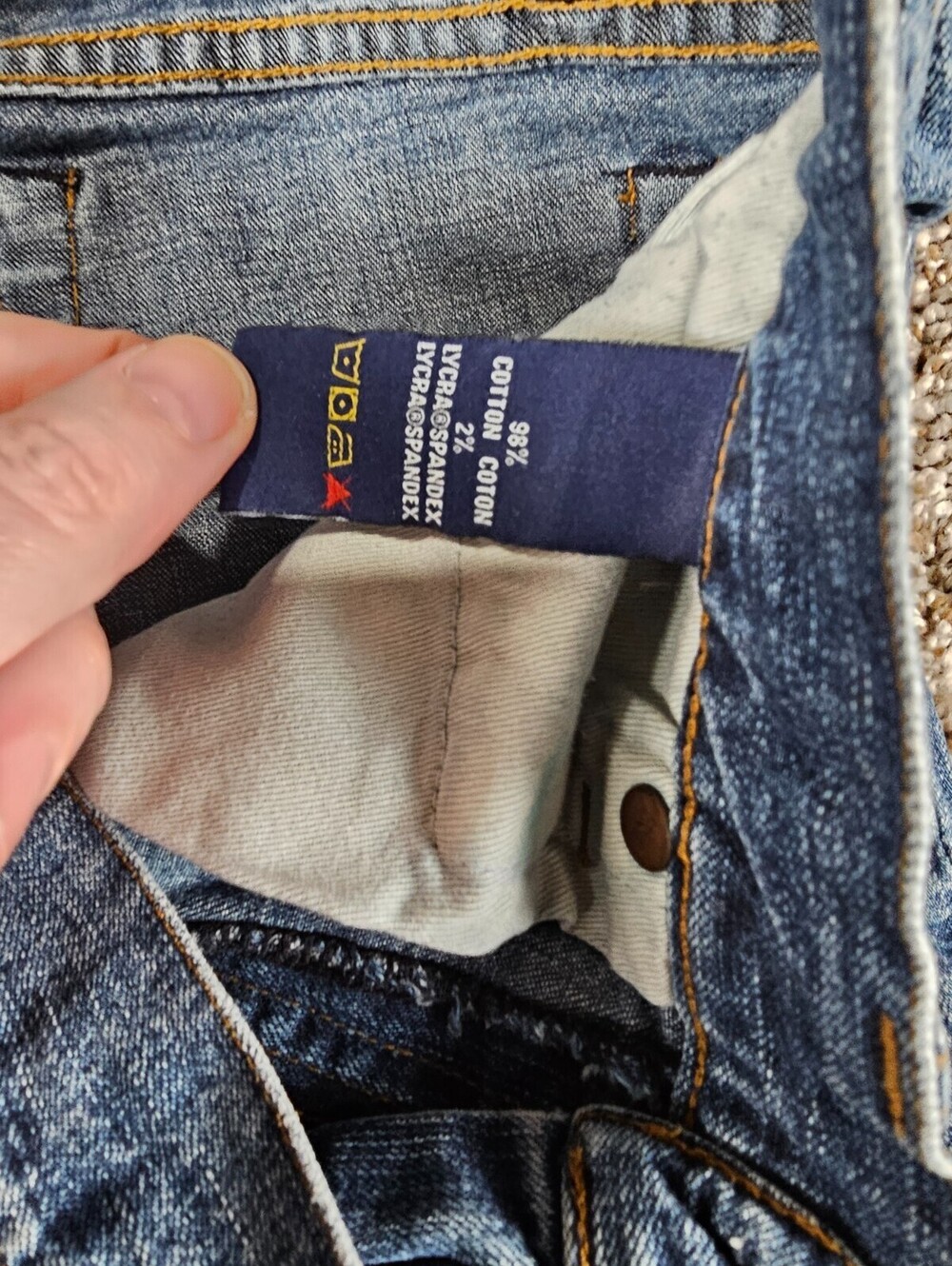 Ralph Lauren Womens Sz 2 Classic Bootcut Blue Jeans Medium Wash Cotton Blend - Picture 3 of 5